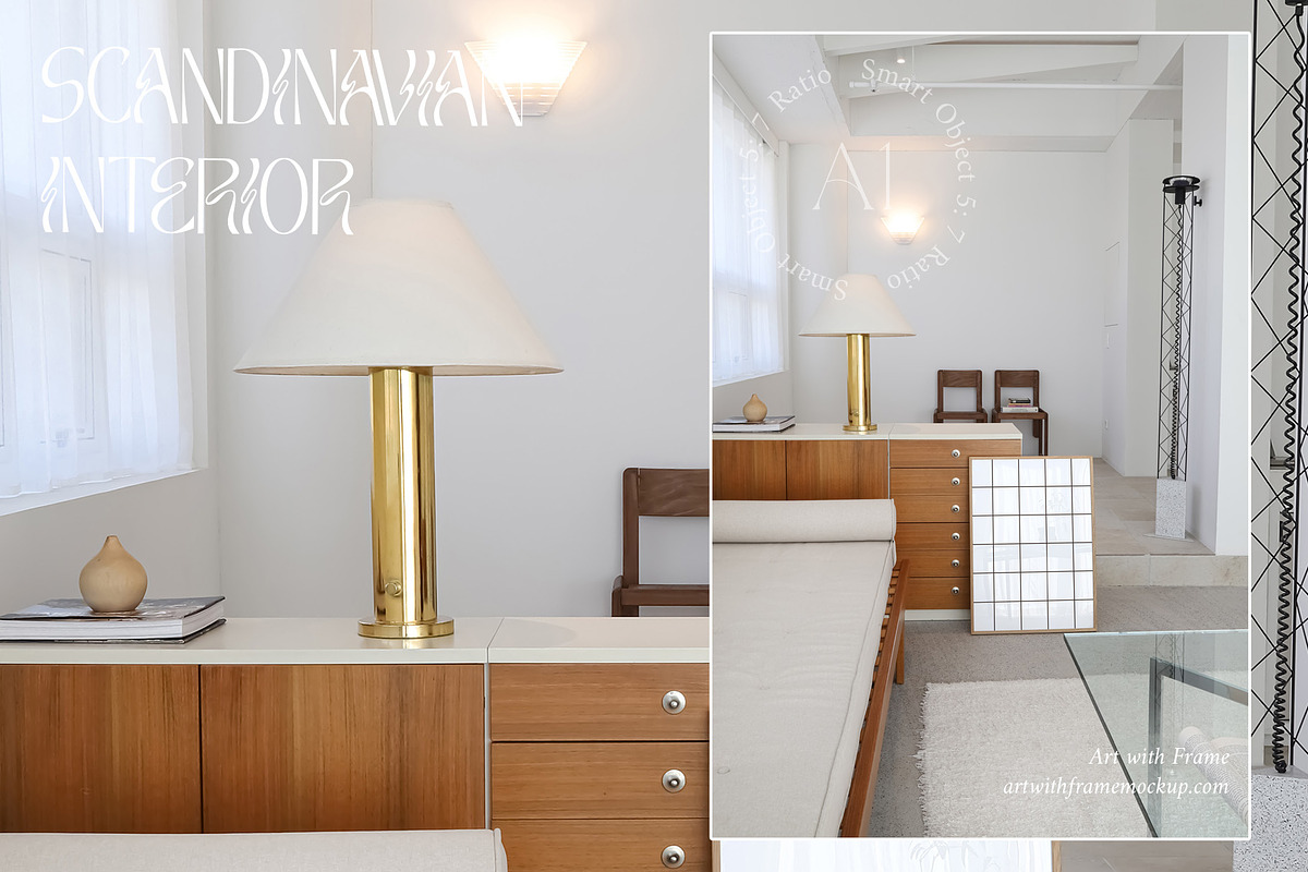 51 Frame Mockups - Vintage Furniture, a Product Mockup by ArtwithFrame (Photo 24 of 50)