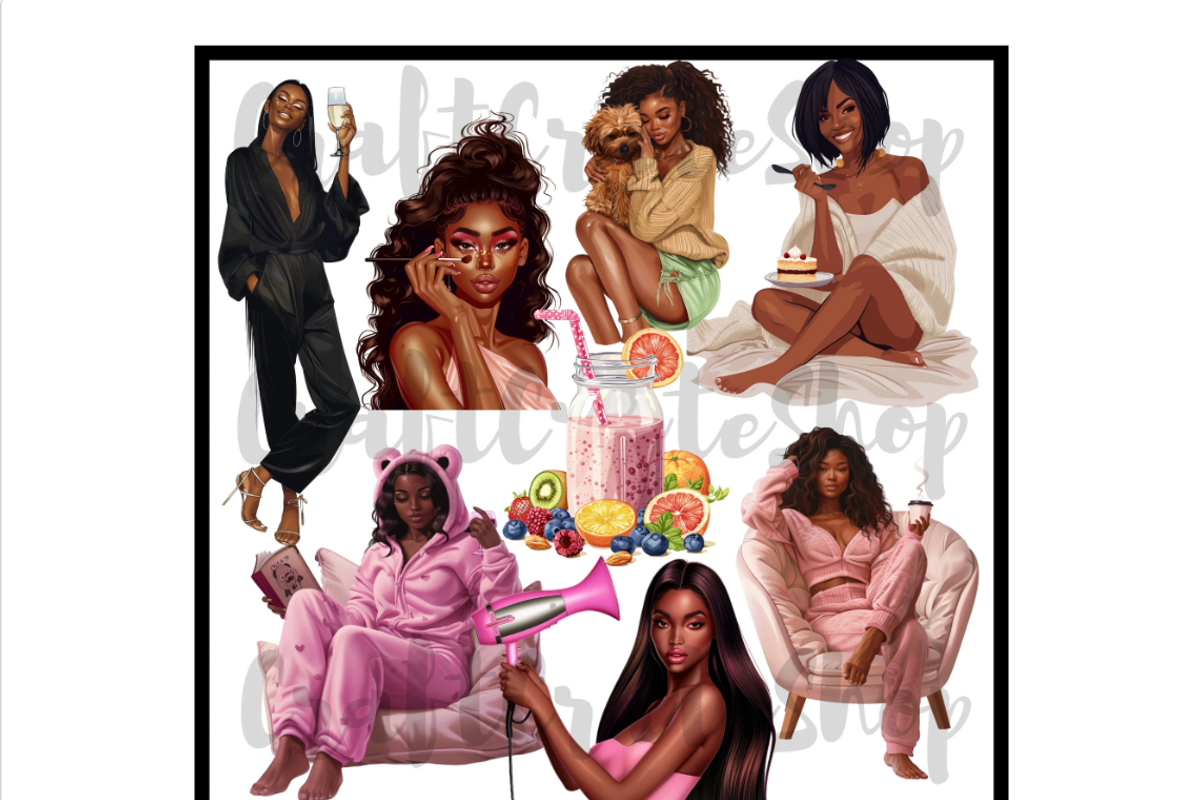 Self Love Clipart, an Illustration by CraftCrateShop (Photo 7 of 8)