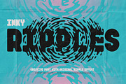 Inky Ripples - Creative Font, a Symbol Font by Gleb Guralnyk (Thumbnail 1 of 8)