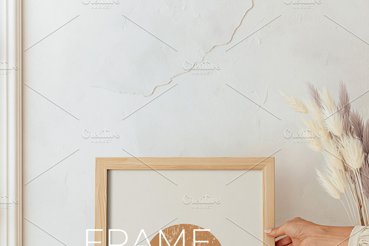 Minimalist Vertical Frame Mockup, a Household Mockup by AYAKA Studio Co. (Photo 2 of 2)