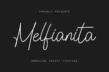 Melfianita - Monoline Script Font