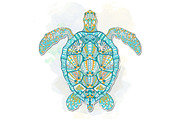 Ethnic Collection: Turtle, an Animal Illustration by ArtoJoy (Thumbnail 5 of 5)
