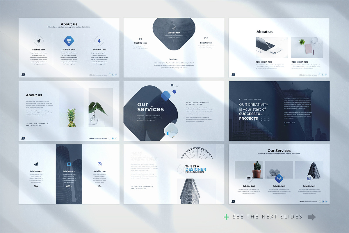Minimal Keynote Template, a Presentation Template by WhiteGraphic (Photo 3 of 9)