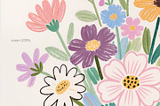 Dreamy floral posters, a Background Graphic by MixedArt (Thumbnail 9 of 10)