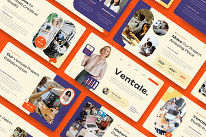Ventale - Creative Google Slide, a Presentation Template by YossyOneStd