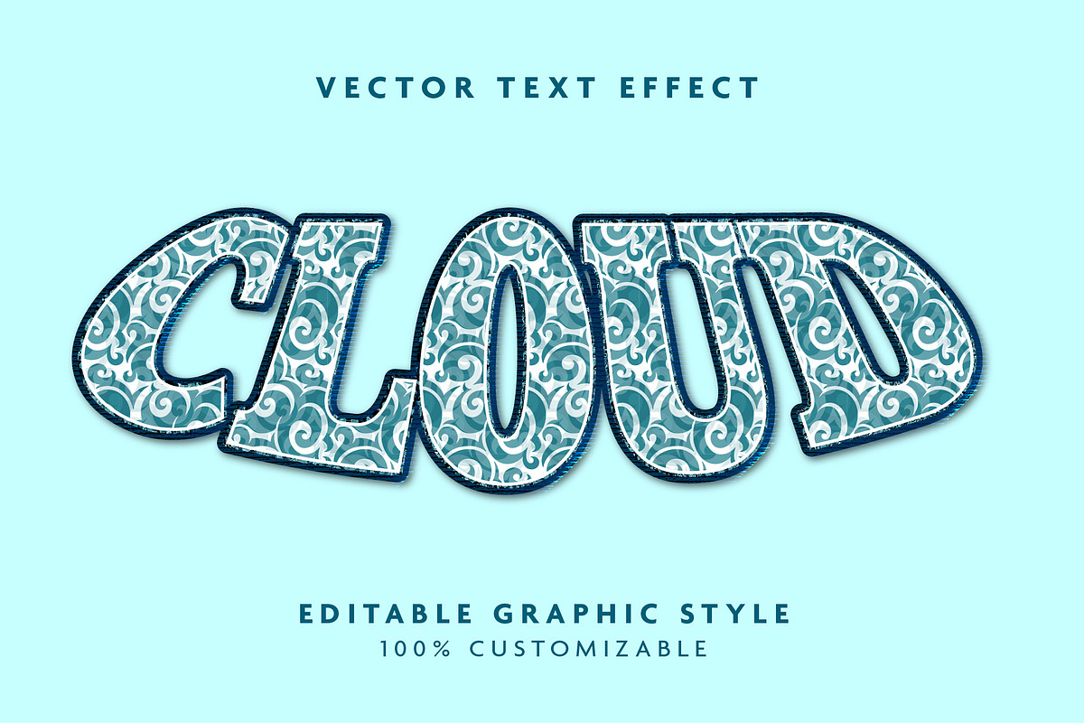 Ornamental Pattern Text Effect