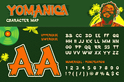 Yomanica - Reggae Display, a Sans Serif Font by Artisan Themes (Thumbnail 2 of 12)