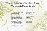 Printable Teacher Planner Template, a Templates & Theme by Designbudy (Thumbnail 8 of 8)