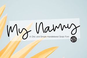 My Nanny Chic Script Font