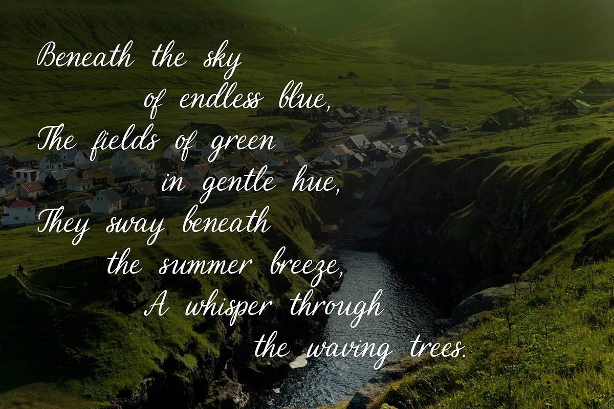Wild Faroes Cyrillic Font, a Script Font by IraDvilyuk (Photo 3 of 7)