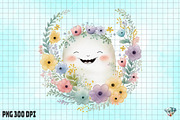 Watercolor Flower Baby Ghost, an Illustration by Gemstone (Thumbnail 6 of 6)