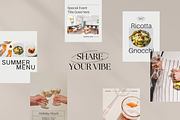 Restaurant Canva Instagram Kit, a Social Media Template by Rose & Co. (Thumbnail 7 of 8)
