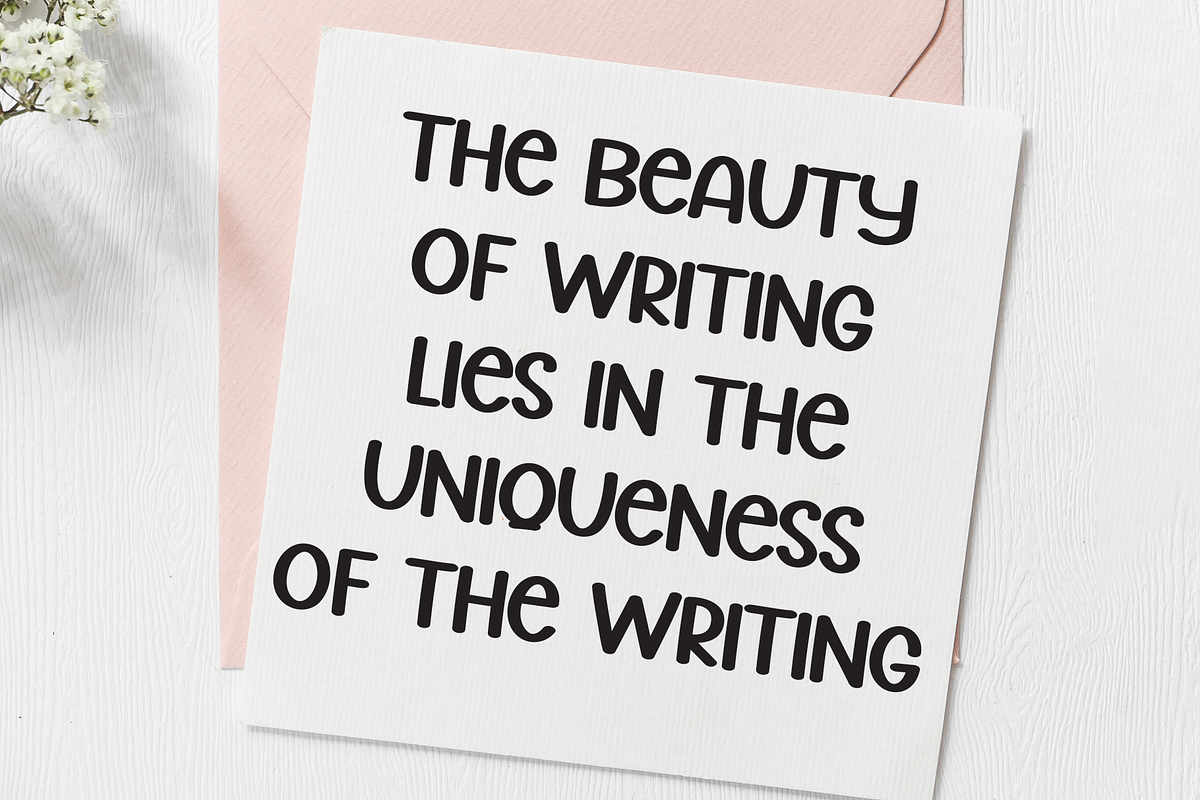 Digital Paper | Script Font, a Script Font by Scratchones (Photo 7 of 8)