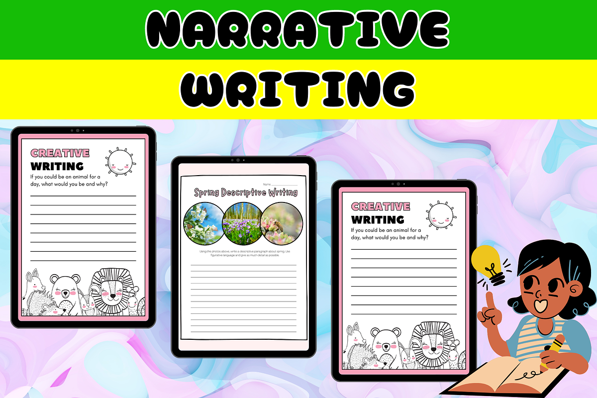 Narrative writing prompts paragraph, a Templates & Theme by Premium Digital Templates (Photo 1 of 5)