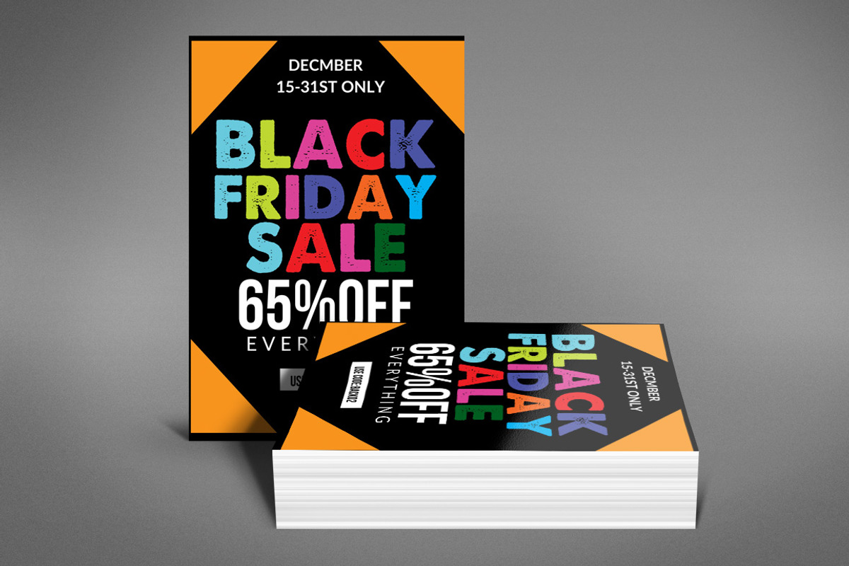 Black Friday Sale Flyer, a Flyer Template by graphicforest (Photo 4 of 4)