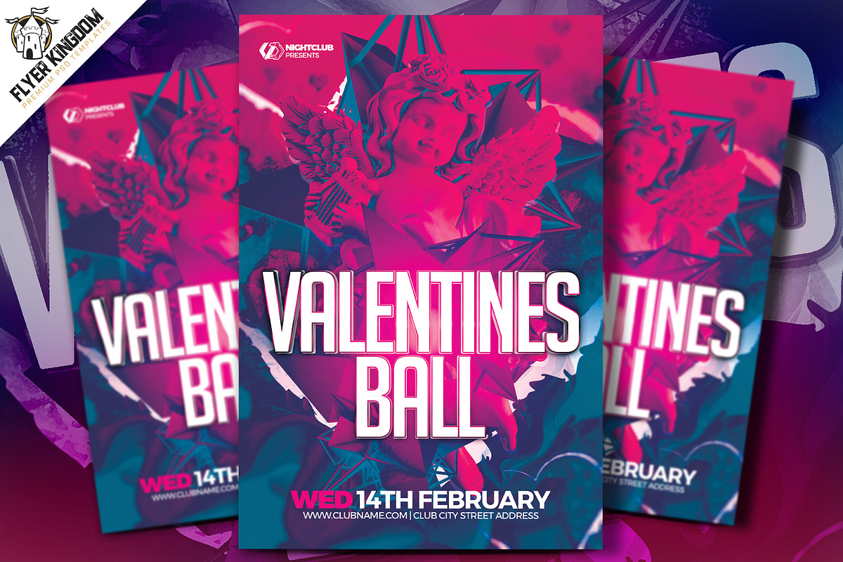 Valentine's Ball PSD Template, a Flyer Template by FlyerKingdom