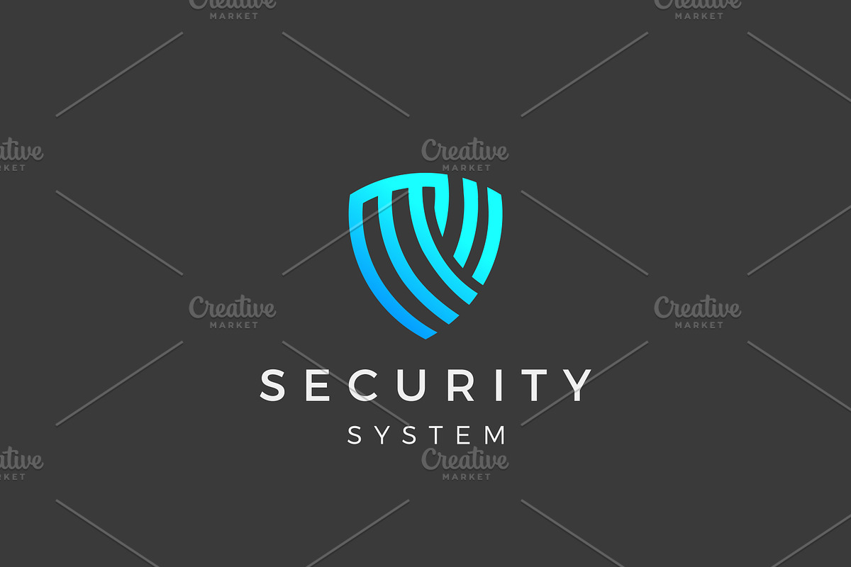System Cyber Security Logo Design