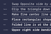Cx Mono; 12 Fixed Width Fonts, a Sans Serif Font by Eko Bimantara (Thumbnail 5 of 13)