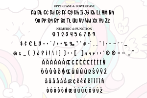 Rainbow Unicorn Script Font