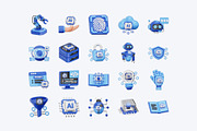 20 Artificial Intelligence 3D Icons, an Object 3D Model by Bilicube Studio (Thumbnail 5 of 6)