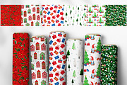 Watercolor Christmas Patterns, a Pattern Graphic by Diana Kovach (Thumbnail 3 of 7)