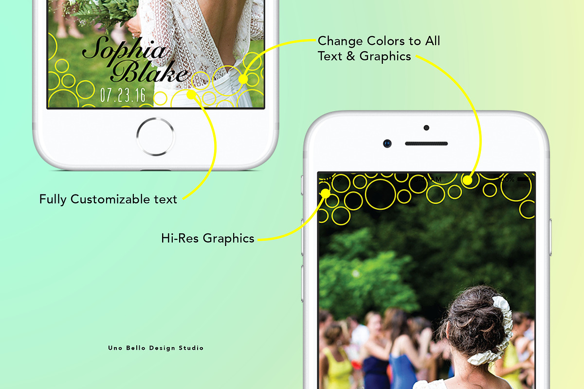 Summer Chic Wedding Geofilter, a Social Media Template by Uno Bello Design Studio (Photo 2 of 3)