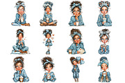 Whimsical Valentine Coffee Girl, a Graphic by CitraGraphics (Thumbnail 2 of 5)