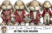 Cute Easter Clipart Bunny Clipart, an Illustration by DreamArtGraphic (Thumbnail 1 of 4)