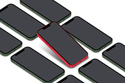 3D iPhone Presentation Mock-Up 12, an iPhone Mockup by Graphicsworld125 (Thumbnail 2 of 8)