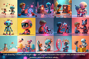 Robots and children illustrations, a Person Illustration by AG Mockups (Thumbnail 3 of 6)