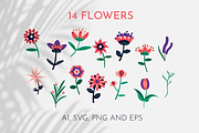 Vector Flower collection, an Illustration by Vera Baeva (Thumbnail 2 of 5)