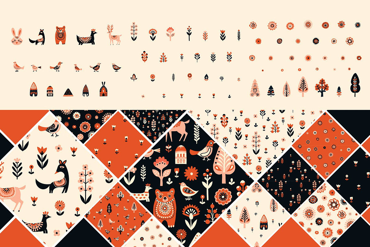 22 Seamless Scandinavian Patterns, a Pattern Graphic by VasilkovS (Photo 3 of 5)