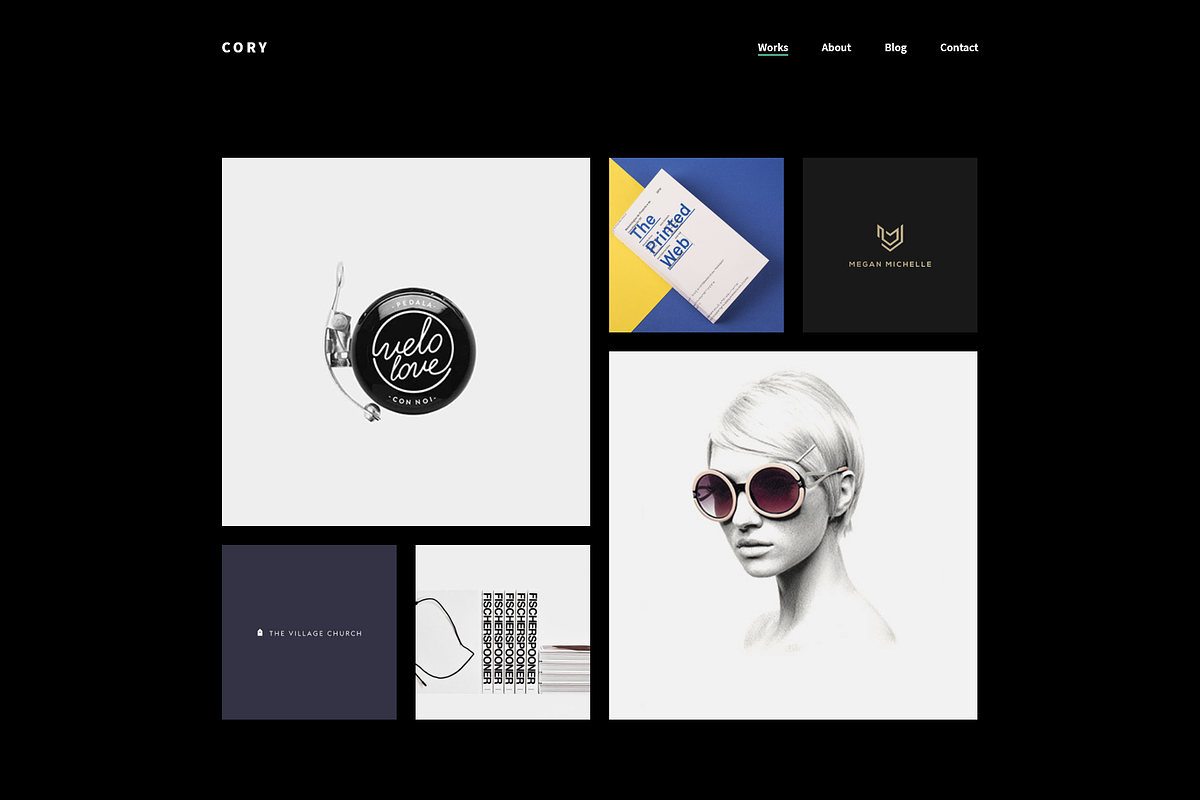 Cory Minimalist Dark Portfolio Theme, a WordPress Template by FastWP