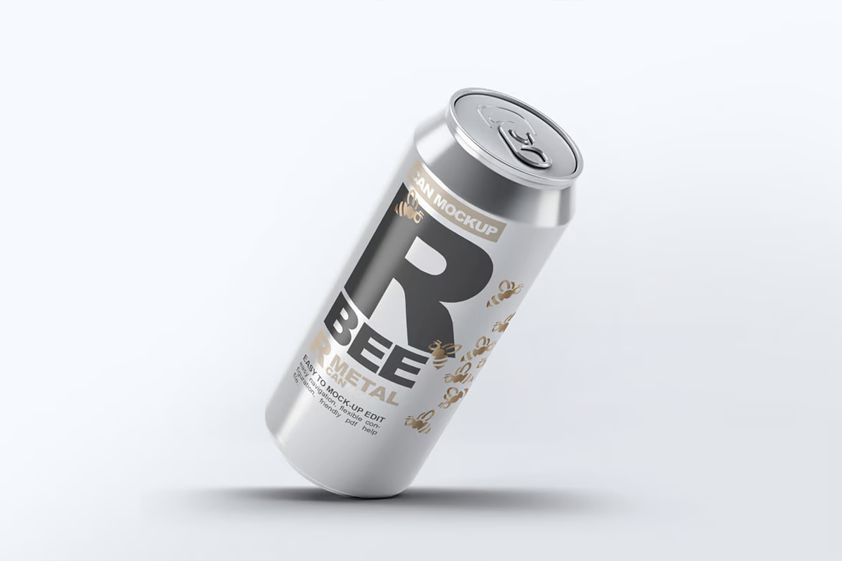 Beer Can 8 Mock-Up, a Product Mockup by Se٧enStudio (Photo 4 of 7)