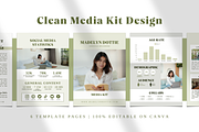 Clean Media Kit for Content Creators, a Print Template by The Little Lily Studio (Thumbnail 2 of 5)