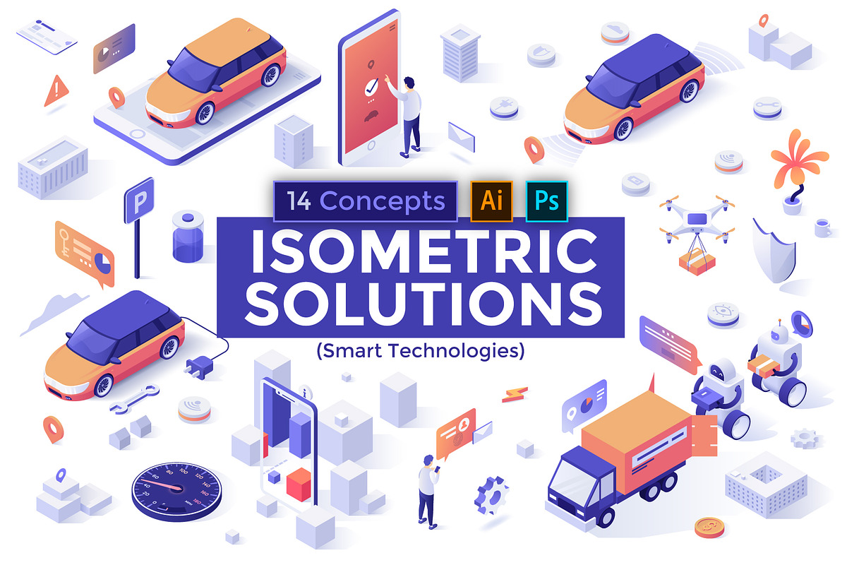 Isometric Solutions Mini. Part 3, a Templates & Theme by Andrew Kras Design (Photo 16 of 16)