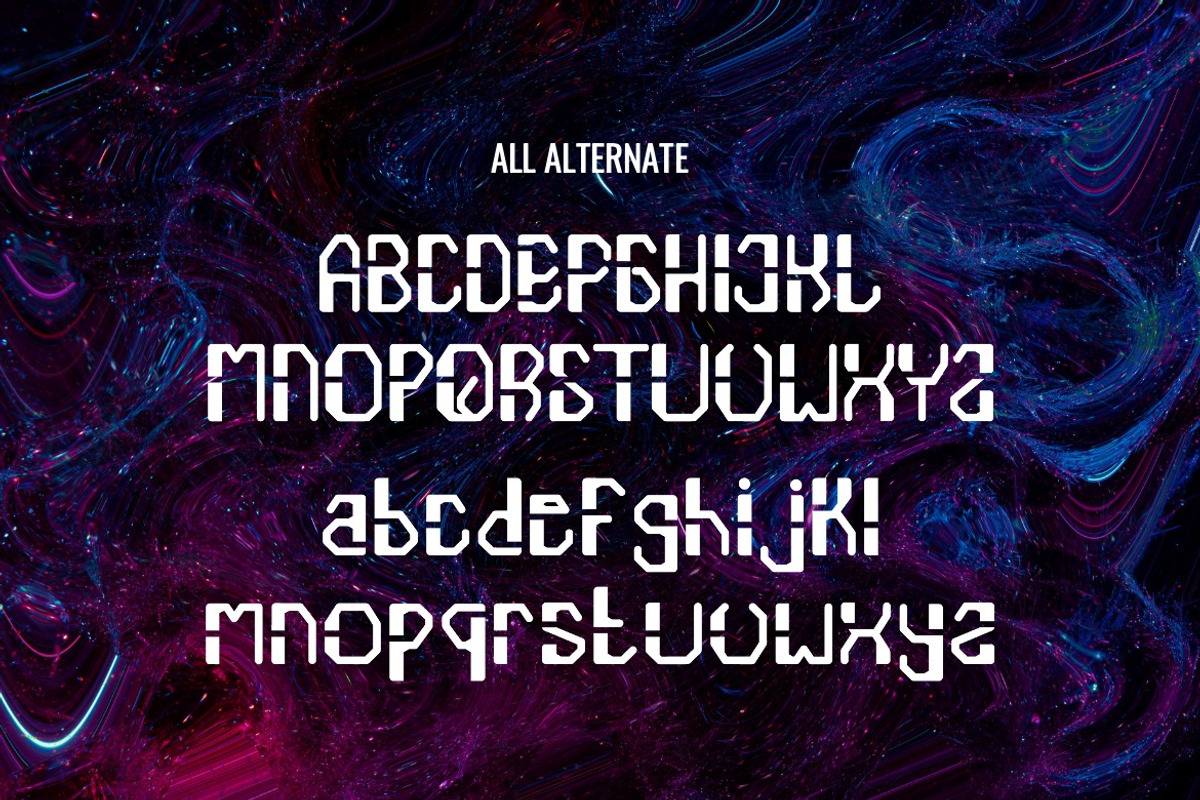Vorpalus - Modern Tech Font, a Sans Serif Font by Dhabee (Photo 7 of 7)