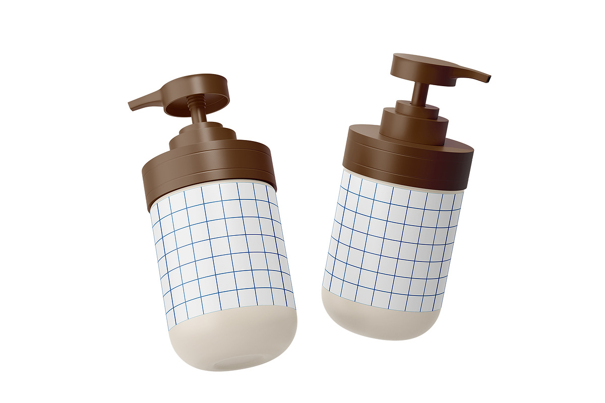Pump Bottle Mockup, a Cups & Container Mockup by Akebareee (Photo 3 of 3)