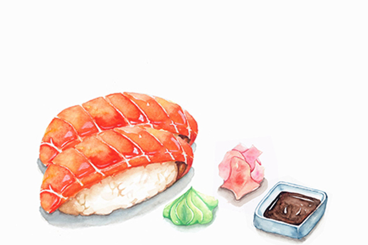 Sushi Set 01, a Food Illustration by Ora (Photo 3 of 5)