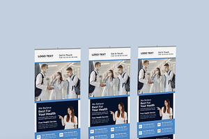 Medical Roll Up Banner Template