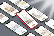3D iPhone Presentation Mock-Up Bun 2, an iPhone Mockup by Graphicsworld125 (Thumbnail 9 of 15)