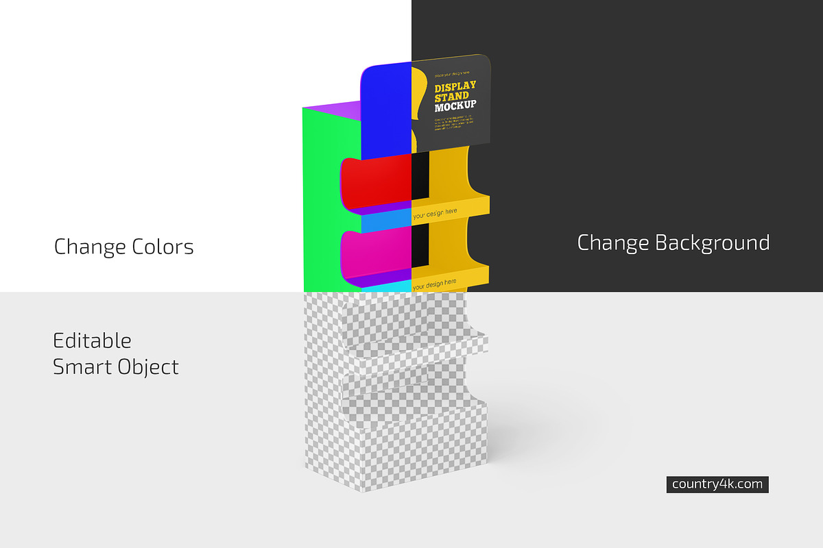 SALE! POS Display Mockup Bundle, a Merchandise Mockup by Country4k (Photo 2 of 4)