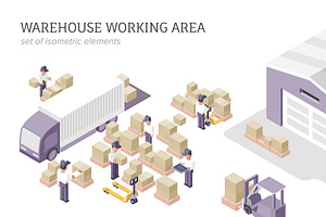 Warehouse Isometric Elements