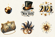 Golden and Black New Year Sublimatio, an Illustration by DreamCafeArt (Thumbnail 3 of 6)