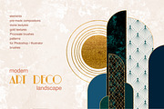 Art Deco Landscape Creator Kit, an Object Graphic by Polli Deeva (Thumbnail 1 of 19)