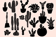 36 Cacti SVG Vectors w/ silhouettes, an Illustration by Moon Up Studio Digital (Thumbnail 4 of 5)
