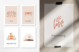 Printable Valentine Card Set