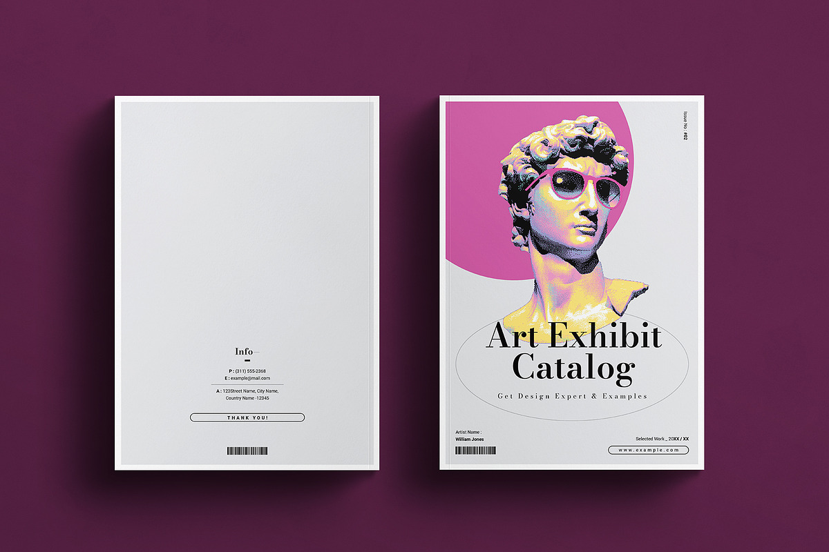 Art Gallery Exhibition Catalog, a Brochure Template by E-Type (Photo 8 of 8)