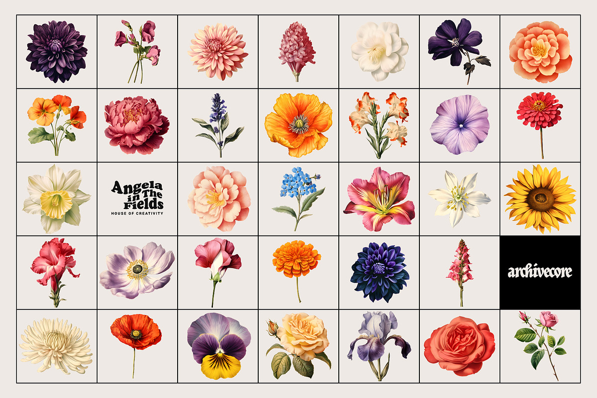 BOOK OF FLOWERS 2 Clipart, an Object Graphic by angelainthefields (Photo 8 of 13)