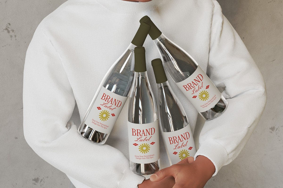Wine Label Mockup, a Product Mockup by graphicook (Photo 4 of 4)